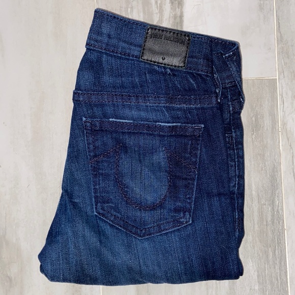 True Religion Victoria Mid Rise Skinny, Made in the USA, 26x33, EUC, $288 MSRP - Picture 3 of 13